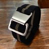 Max French Marine Nationale Elastic Nylon Navy Divers Parachute Watch