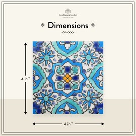 Casablanca Market MT014 Mediterranean Ceramic Utica Decorative Tile