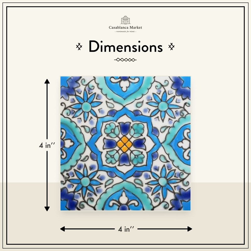 Casablanca Market MT014 Mediterranean Ceramic Utica Decorative Tile