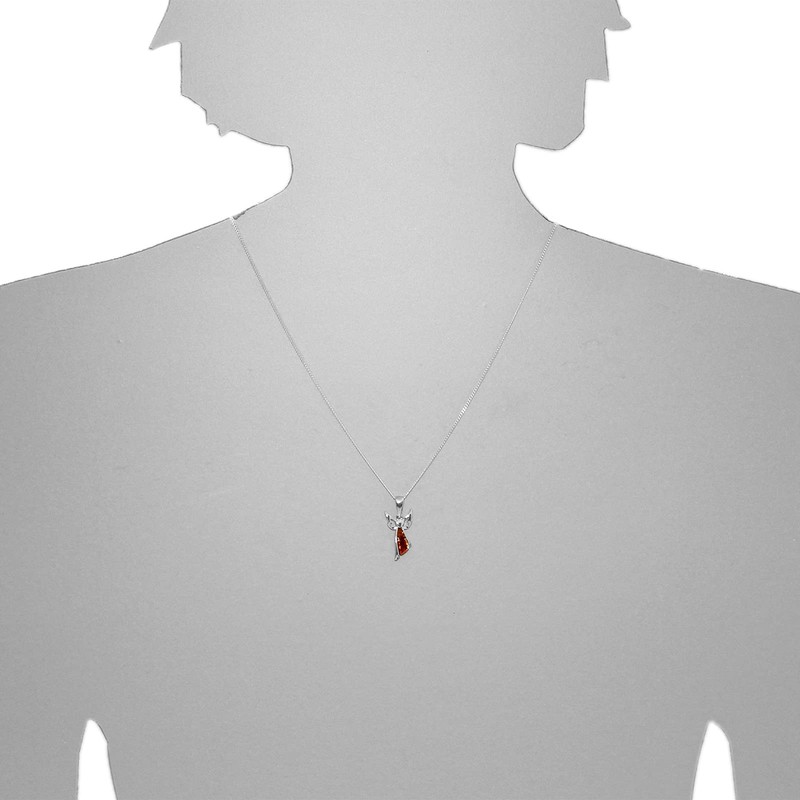 Necklace with Pendant - Small Angel - Silver 925/000 -