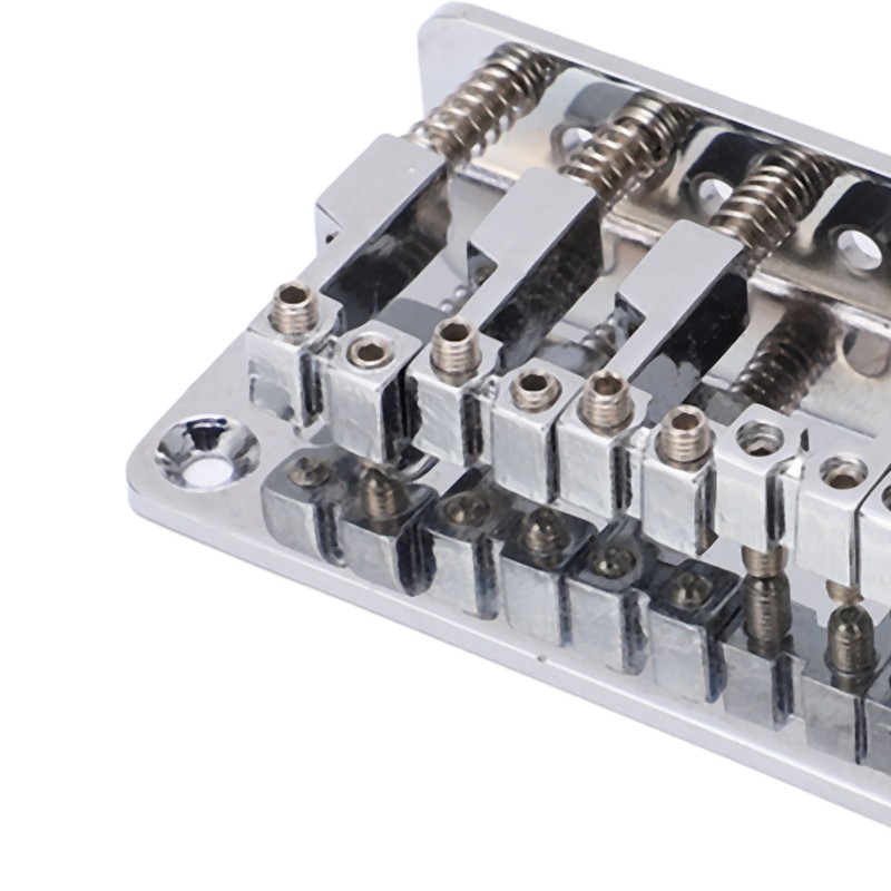 6 String Metal Bridge Replacement Adjustable Saddle Bridge Stringed Instrument