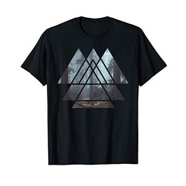 Geometric Triangles Forest And Woods T-Shirt