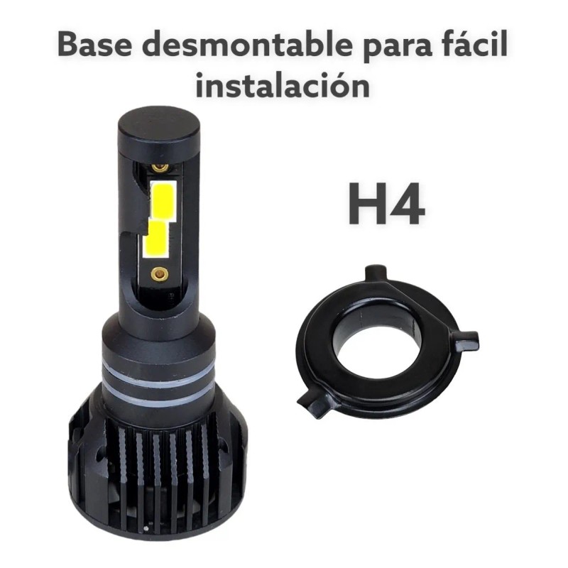 Focos Led Para Auto Kit 11,000lm Faros Luces Carro Luz