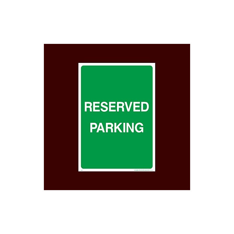 Reserved Parking Plastic Sign with double sided fixing tape (P17)