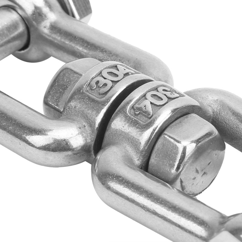 2Pcs Anchor Swivel Shackle, 304 Stainless Steel Swivel Shackle, Rotating