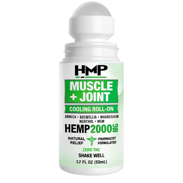 HMP Muscle+Joint Cooling Roll On 2000MG Natural Relief Formula w
