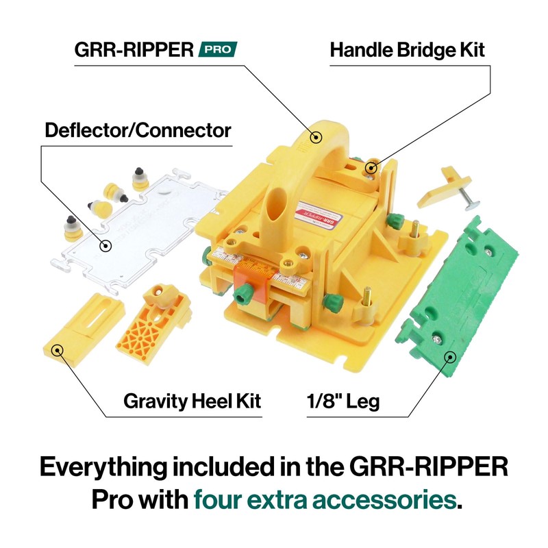 MICROJIG GRR-RIPPER MAX 3D Pushblock for Woodworking Safety with SafeRip
