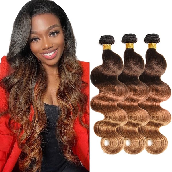 2CG T1B/4/30 Body Wave Human Hair Extensions 28 30 32