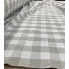 1" Checkered Gingham PolyPoplin Fabric by The Yard - 60