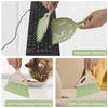 Brosay Mini Dustpan and Brush Set Portable Small Broom with