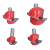 4Pcs Bowl Router Bit Ball Bearing Dish Carving CNC Milling