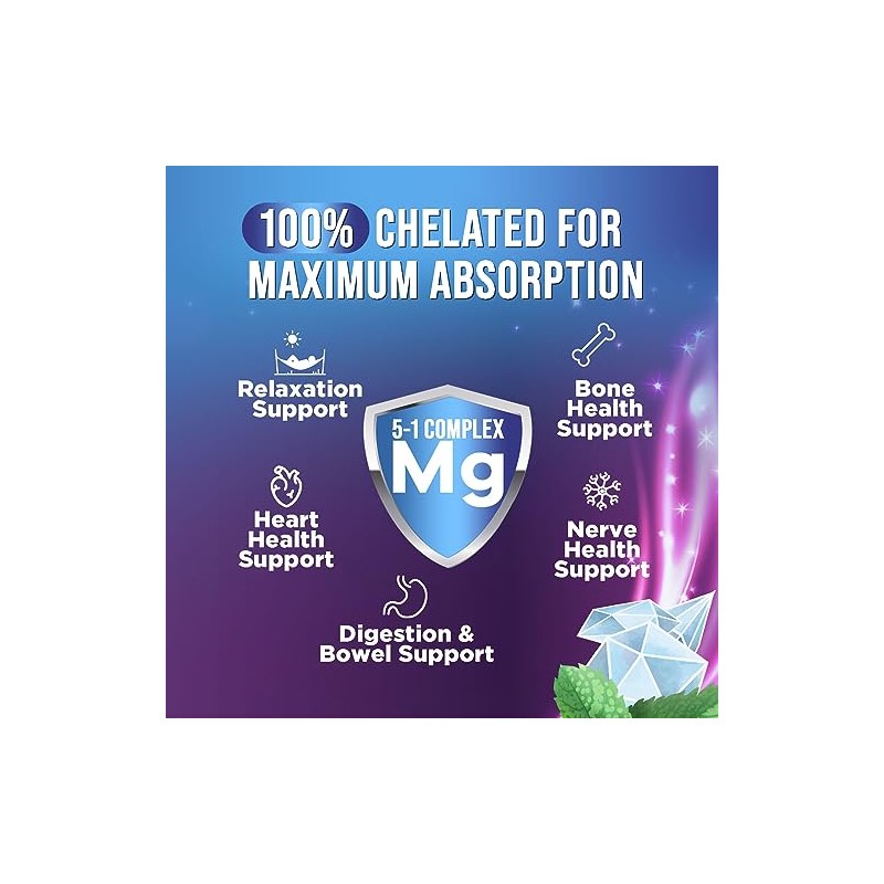 Health Nutrition Naturals Cápsulas Complejo Magnesio 500 Óxido Glicinato Malato