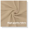 Easy-Going Stretch Bed Headboard Cover,Small Square Jacquard Headboard Slipcover, Dustproof