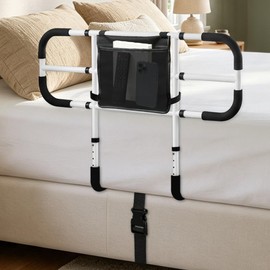 Bed Rails for Elderly Adults Safety, 350 lbs Adjustable Width Bed Guard