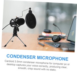 Angoily Condenser Mic for Recording Streaming XLR Lavalier Compatible Tripod Mount Pop Filter
