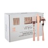 WDF 300 Pieces Rose Gold Plastic Silverware- Disposable Flatware Set