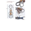 Highstyle Key Holder, Tochigi Leather, Mini Carabiner & Twin Ring,