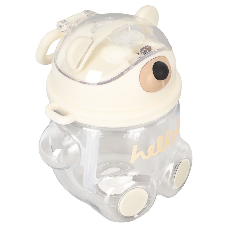 700ml Bear Water Bottle for Girls Kids with Straw Adjustable