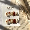 MunNail Brown Sugar Latte - Long Oval / MunNail 흑당라떼