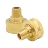 Hooshing 2PCS Garden Hose Adapter 1/4" NPT Male to 3/4"