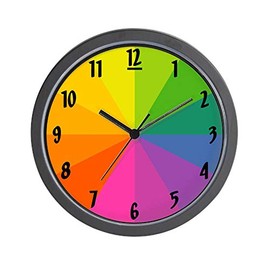 CafePress Color Wheel' Unique Decorative 10" Wall Clock