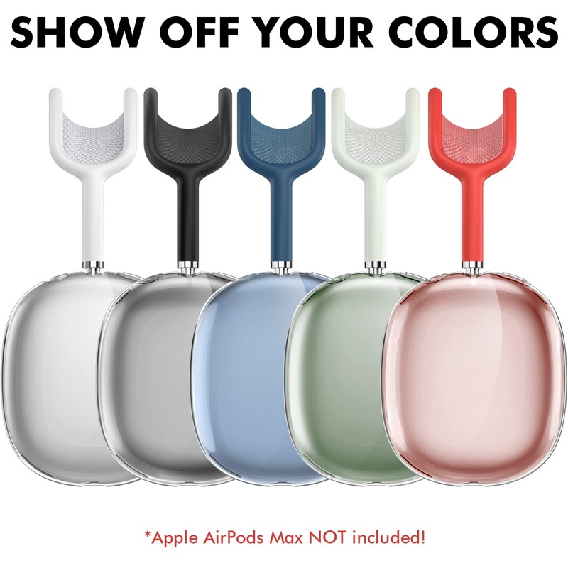 NIUTRENDZ Clear Case for AirPods Max Case Cover Soft TPU
