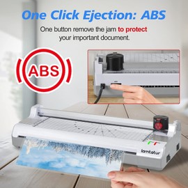 lamtetur Thermal Laminator Machine 11X17, 13inch Laminating Machine for A3/A4, Hot&Col...