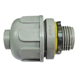 Morris 21813 Liquid Tight Connector, Straight, Non-Metallic, 1/2" Thread Size, 2-Pack