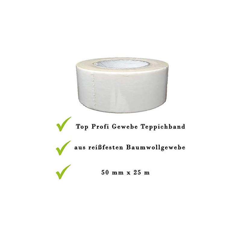 varivendo Professional Fabric Carpet Tape 50mm x 25m