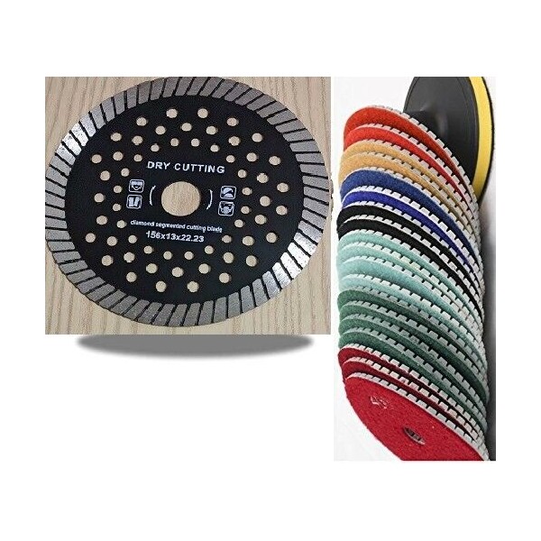 Roxx Tools 5" Diamond Turbo Blade polishing pad Granite Concrete