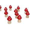 Pack of 12 Toadstools 2.2 cm Wooden Toadstool Lucky Charm
