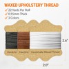 VONEEDL Upholstery Repair Kit: Waxed Sewing Thread (3 Colors) &