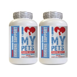 I LOVE MY PETS LLC cat Skin Supplement - CAT Immune Support - Booster - Healthy Supplement - cat Liver Treats - 120 Treats (2 Bottles)