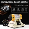 LIBAOTML Adjustable Speed Polishing Machine, Multi-Function Bench Lathe Polisher, Bench