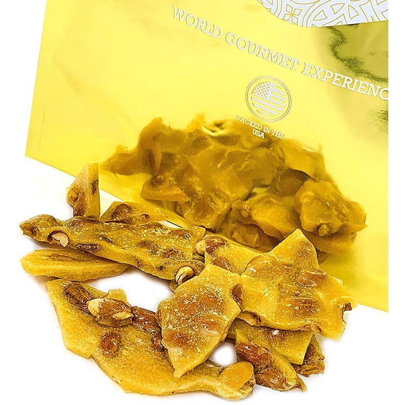 SweetGourmet Original Peanut Brittle Candy, Homestyle Toffee with Nuts, Traditional