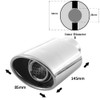 Rumplex Exhaust Trim Oval Stainless Steel Sports Exhaust Tailpipe End