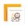 Huxters 1st Father's Day Card for Daddy Dad Lion Him Men - Daddy Special card from Daughter Son - 14.8cm