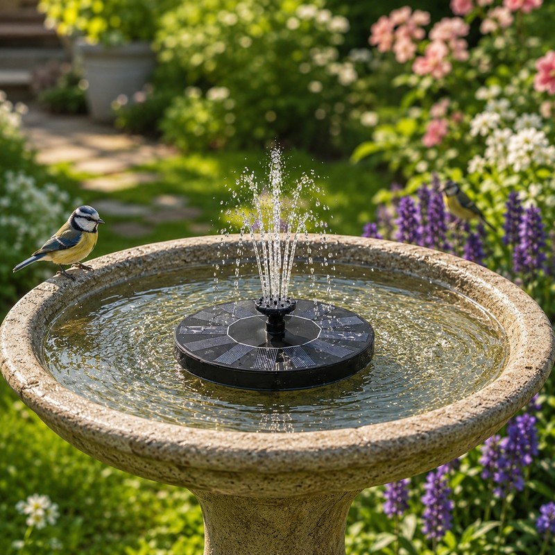 Solar Floating Fountain Pump with 6 Spray Nozzles – 2.5W