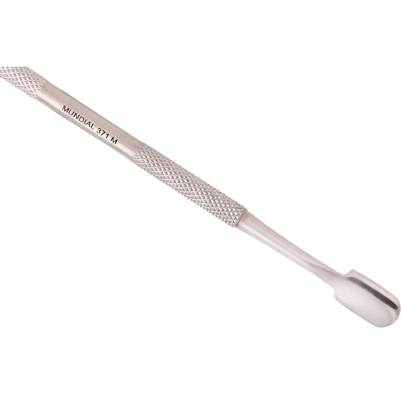 Mundial 2-Piece Cuticle Pusher and Manicure Pedicure Stick Set -
