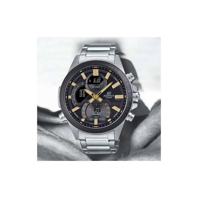 Casio Relogio Edifice ECB-30DB-1A9EF, black, ECB-30DB-1A9EF-AMZUK