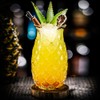 Zerodeko Cocktail Glasses Pineapple Design Vintage Glassware Smooth Rim Direct