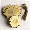 TOPPERFUN Sunflower Pendant Unfinished Wooden Craft 3.1 Inch Hanging Decorations