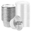 CYEAH 200 Pack Aluminum Cups with Lids, 3.4 oz Mini