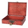 Antique Storage Box with Lock Wooden Document Box for Cosmetic
