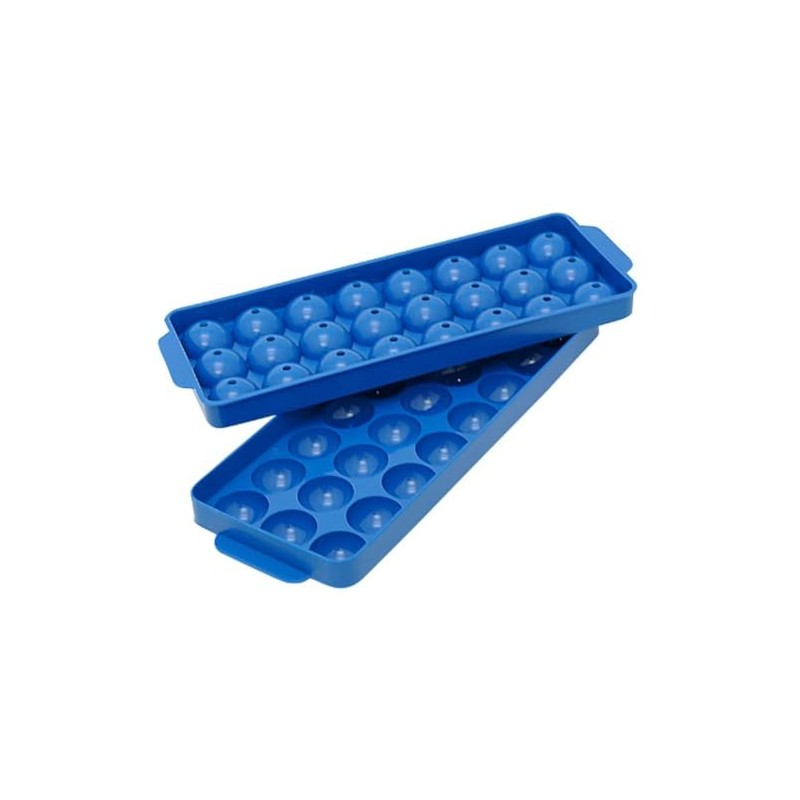 Hutzler Ice Ball Tray, 24 Balls, Blue