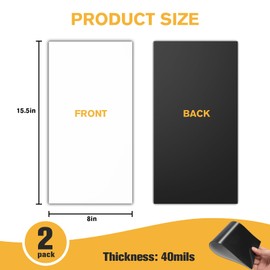 FINDMAG Magnetic Vent Covers, 2 Pack 8" x 15.5" Strong Vent Covers for Floor, Wall, and Ceiling Registers, Home HVAC and AC Vents, Ideal for Metal Registers