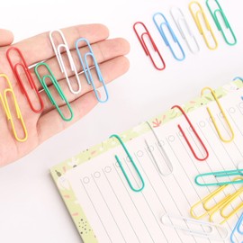 Eagle Farbige Büroklammern, 50 mm, Metallklammern, Büroklammern für Zuhause, Schule, Büro (55 mm)