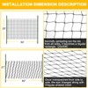 BSTPCOO Bird Netting for Chicken Coop, 25'x50' with 2.4" Square
