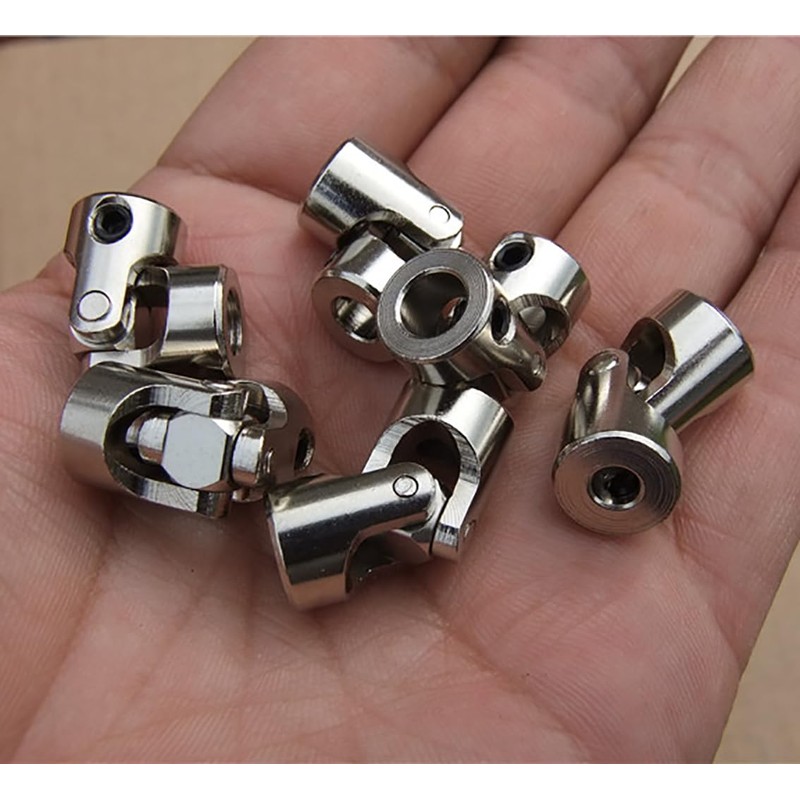 2 Pack 2-10mm Universal Joint Shaft,RC Drive Shaft Coupler Coupling