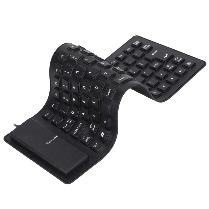 Silicone Keyboard Fully Sealed Design Lightweight Portable Silent Soft Comfortable